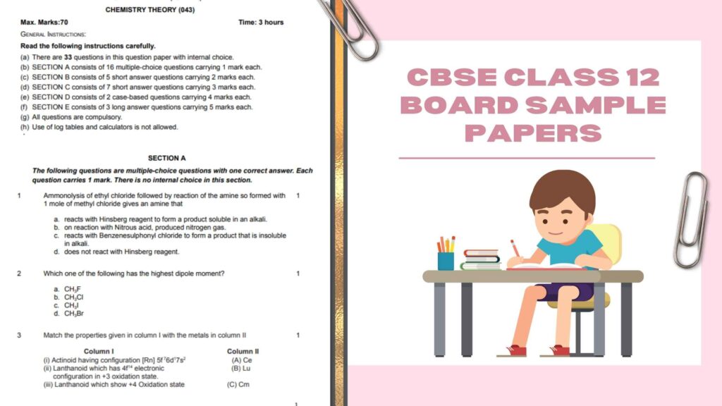 CBSE CLASS 12 SAMPLE PAPER 2024-25